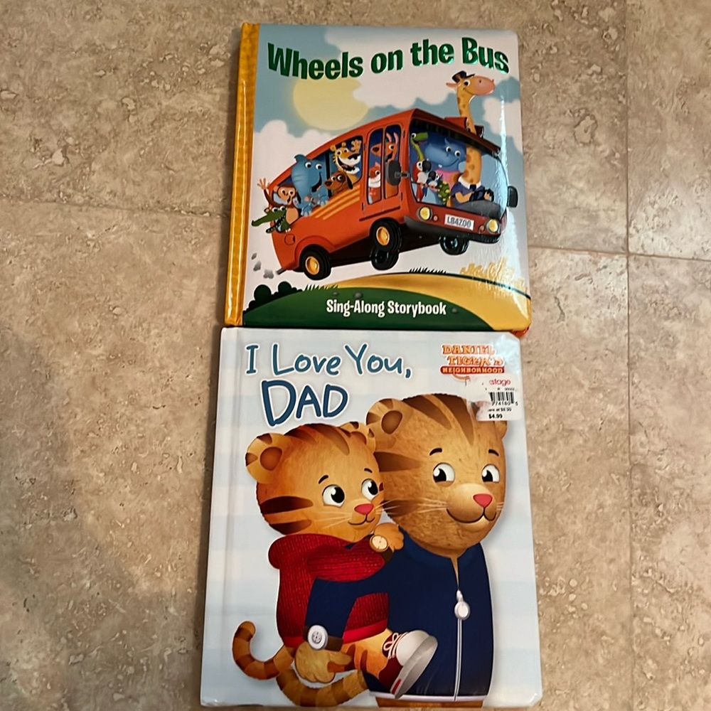 2 board books - words to sing along to